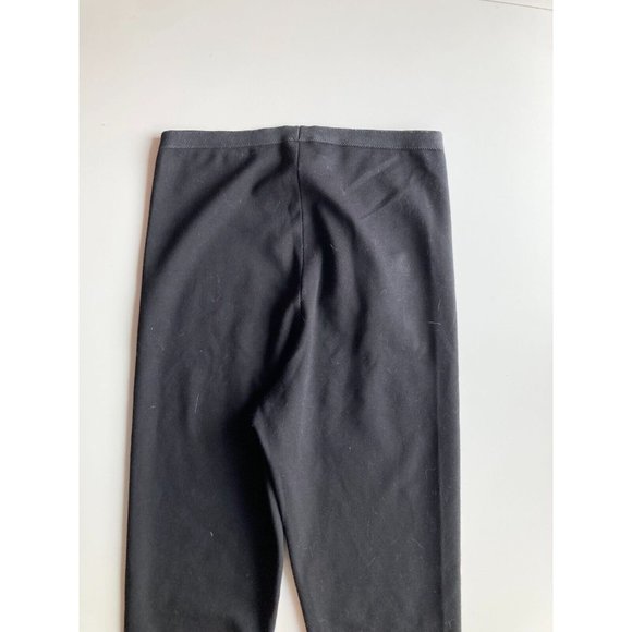 MARIE SAINT PIERRE Black Ponte Knit High Rise Ankle Zip Leggings, Size 1 / S - Picture 6 of 14